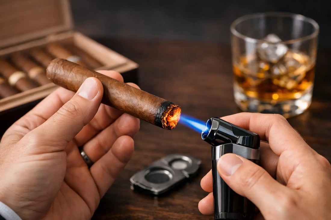 How to Light Cigars Evenly Every Time